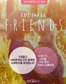 라이프앤도그 공식 서포터즈 2기 모집.