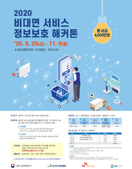 2020년 비대면 서비스 정보보호 해커톤.