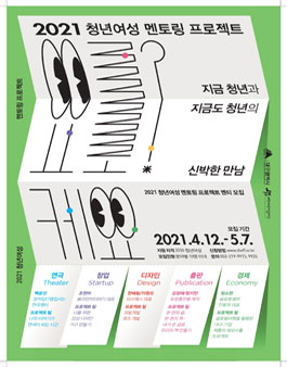 2021 청년여성 멘토링 프로젝트 사업 멘티 모집.