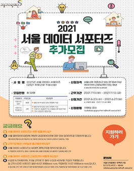2021 서울데이터 서포터즈 모집.