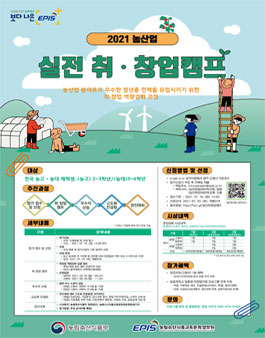 2021년 농산업 실전 취·창업캠프 참가자 모집.