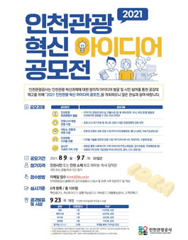 2021 인천관광 혁신 아이디어 공모전.