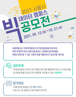 2021 서울시 빅데이터캠퍼스 공모전.