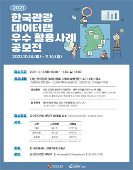 2021 한국관광 데이터랩 우수 활용사례 공모전.