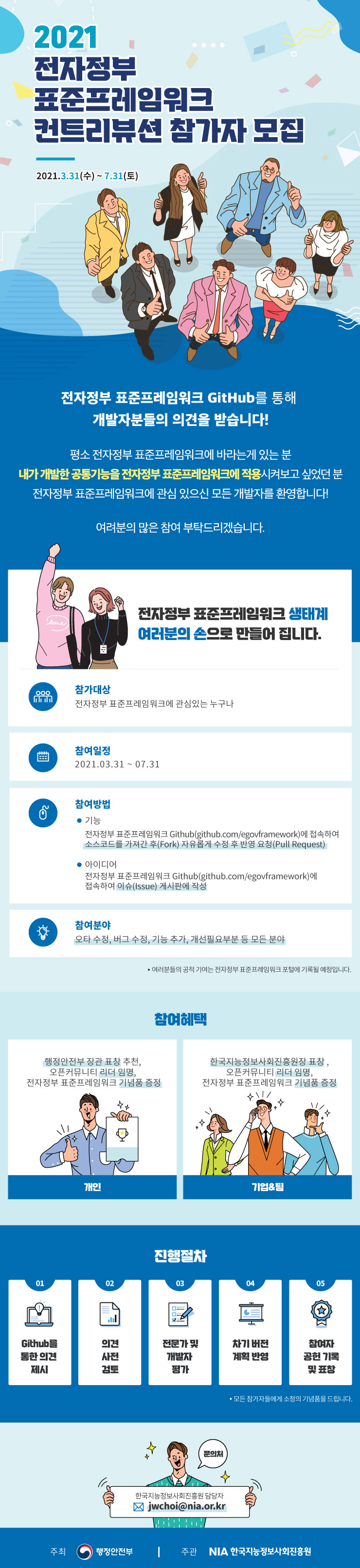 2021 전자정부 표준프레임워크 컨트리뷰션 참가자 모집 - WEVITY(위비티) 공모전