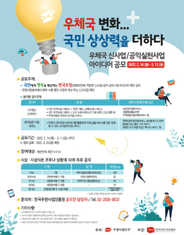 우체국 신사업/공익실천사업 대국민 아이디어 공모전.