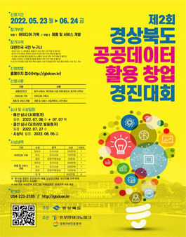제2회 경상북도 공공데이터 활용 창업 경진대회.