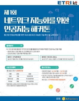 (채용 연계) 네트워크 지능화를 위한 인공지능 해커톤.