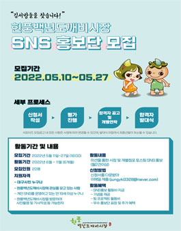 2022 현풍백년도깨비시장 SNS 홍보단 모집.