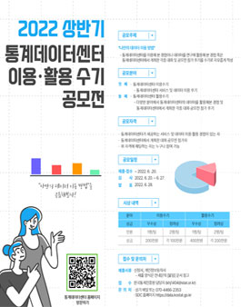 2022년 상반기 통계데이터센터 이용 · 활용수기 공모전.
