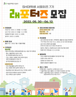 서울주택도시공사 대학생 서포터즈 제7기 래포터즈 모집.