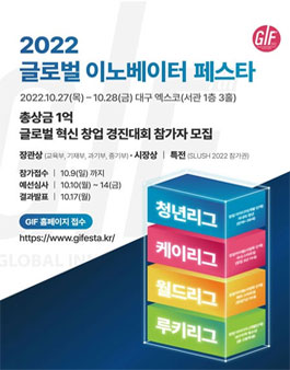 2022년 글로벌 이노베이터 페스타 경진대회.