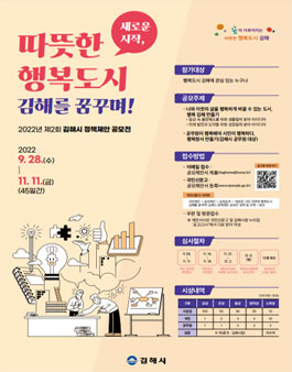 2022년 제2회 김해시 정책제안 공모전.