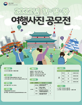 2022 한일중 여행사진 공모전 (기간연장).