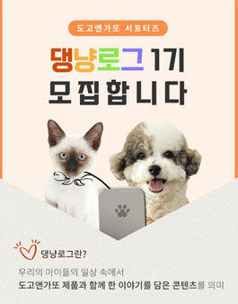 도고앤가또 서포터즈 댕냥로그 1기 모집.