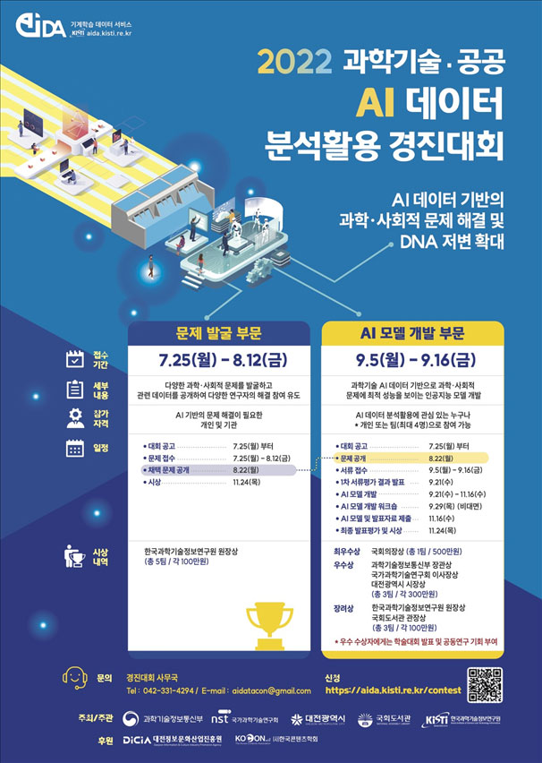 2022 과학기술·공공 AI 데이터 분석활용 경진대회