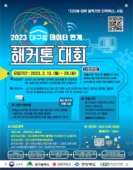 2023년 대구로 데이터 연계 해커톤 대회.