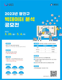 2023년 광진구 빅데이터 분석 공모전.