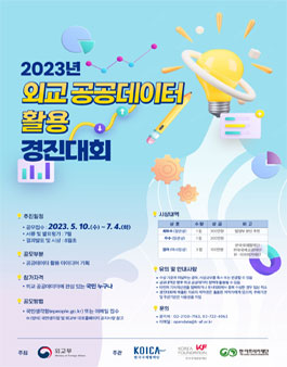 2023년 외교 공공데이터 활용 경진대회.