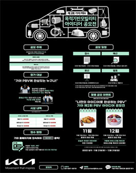 제2회 기아 PBV 목적 기반 모빌리티 아이디어 공모전.