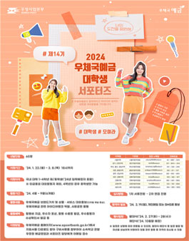 제14기 우체국예금 대학생 서포터즈 모집