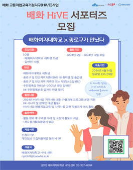 배화 HiVE 서포터즈 모집