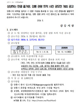 상상하는 만큼 즐거운 강릉 관광 트릭 사진 공모전