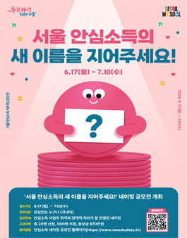 서울 안심소득 네이밍 공모전
