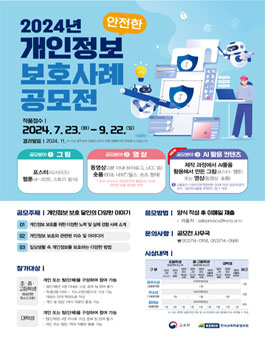 2024년 안전한 개인정보보호 사례 공모전
