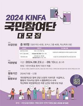 2024년 서민금융진흥원 KINFA 국민참여단 모집