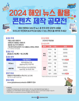 2024 해외 뉴스 활용 콘텐츠 제작 공모전