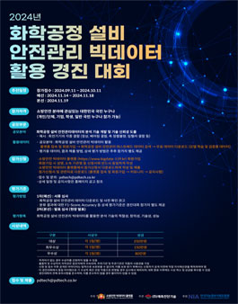 2024년 화학공정 설비 안전관리 빅데이터 활용 경진 대회.