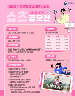 2024 든든한 가게, 밝은 청년, 함께 사는 법 쇼츠 공모전