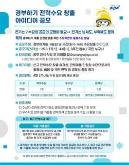 경부하기 수요창출 아이디어 공모전.