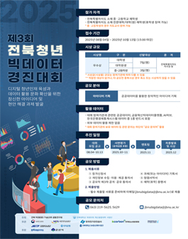 2025년 제3회 전북 청년 빅데이터 경진대회.