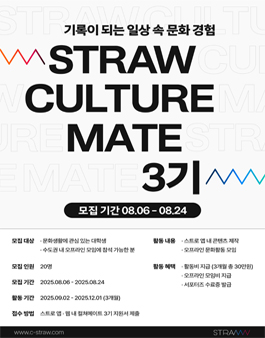 스트로 컬쳐메이트 3기 모집.