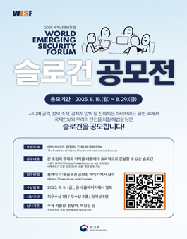 2025 세계신안보포럼 슬로건 공모전.