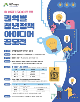 권역별 청년정책 아이디어 공모전.