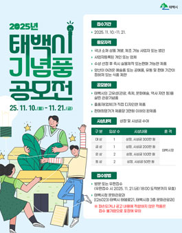 2025년 태백시 관광기념품 공모전 .