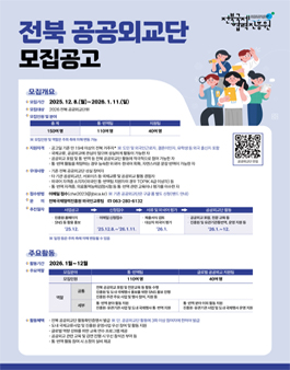 2026 전북 공공외교단 모집.