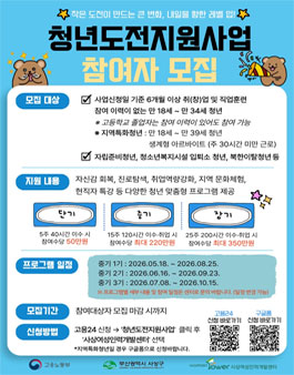 사상여성인력개발센터 2026년 청년도전지원사업 참여자 모집(중기).