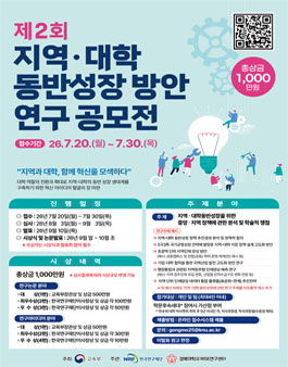제2회 지역·대학 동반성장 방안 연구 공모전.