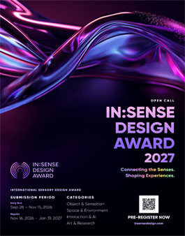 [국제공모전] IN:SENSE Design Award 2027 (참가비 있음).