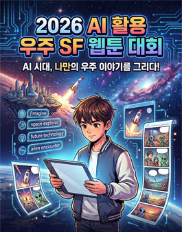 전국우주항공경진대회-AI 활용 우주 SF 웹툰 대회.